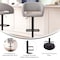 Flash Furniture Gray Fabric Adjustable Height Barstool CH-122070-GYFABBK-GG - alternate 7